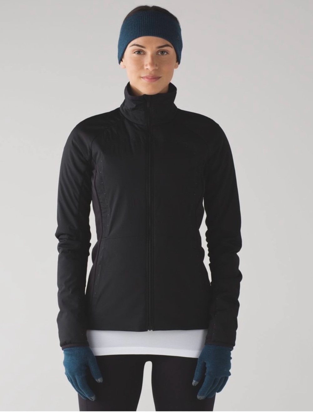 lululemon athletica Black Zip-Up Ski Jacket